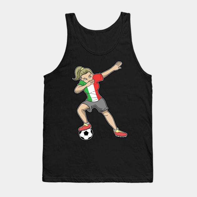 Soccer Italy Soccer Player Girls Tank Top by ModernMode